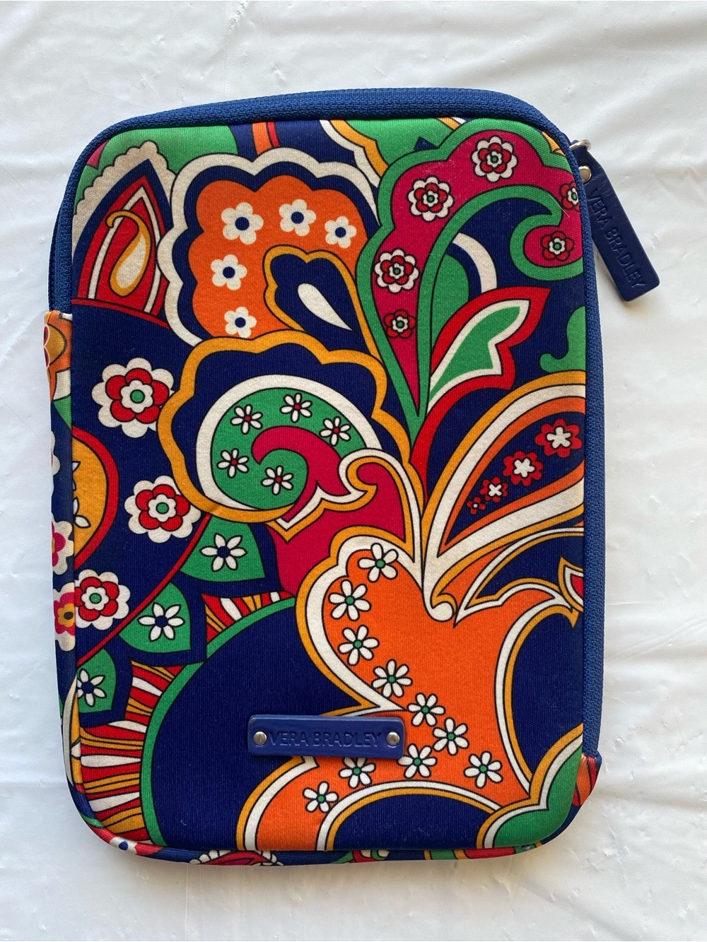 Vera Bradley Venetian Paisley Neoprene Mini Tablet E-Reader Sleeve Case Like New